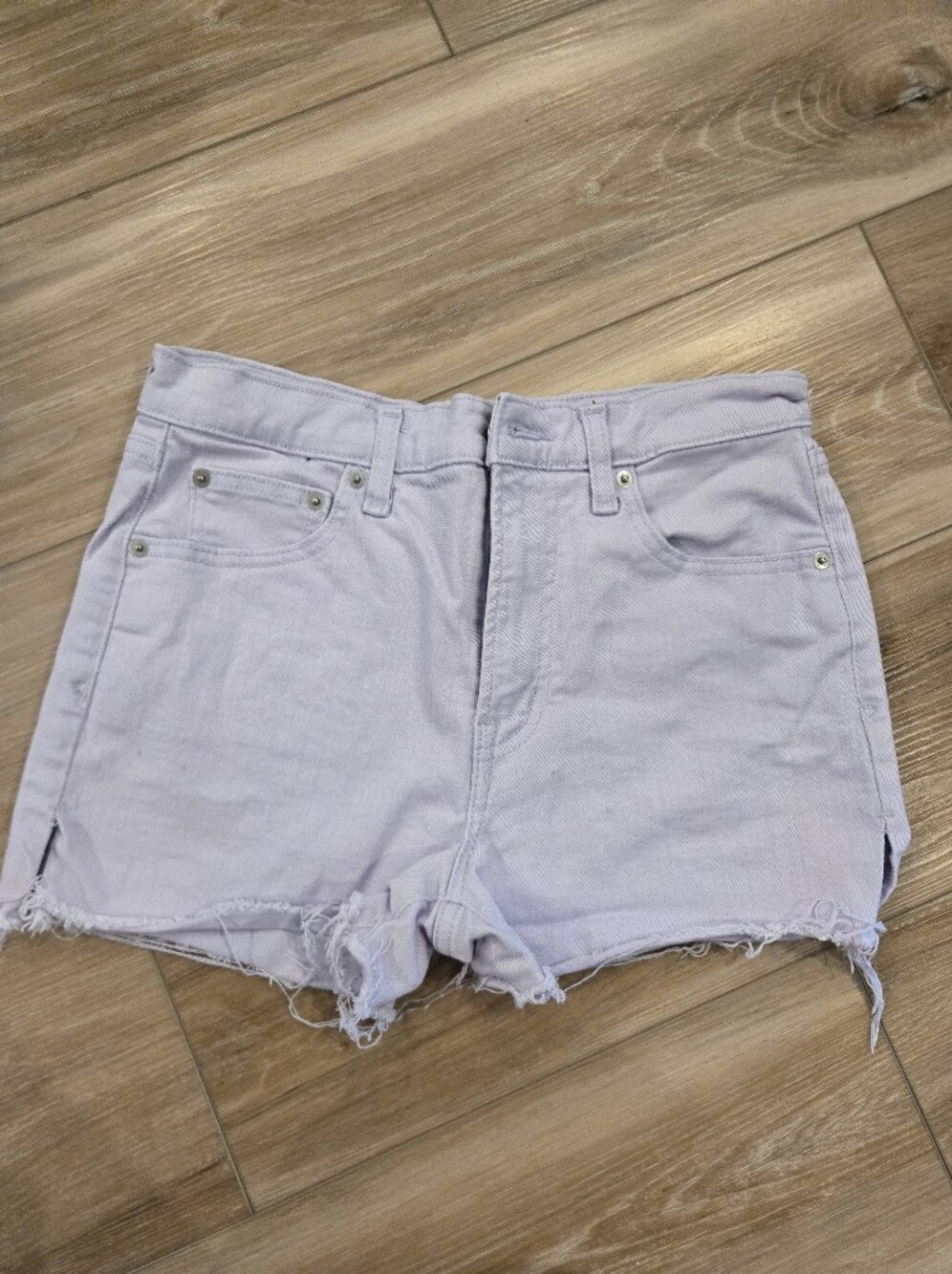 GAP Light Lavender Denim Cutoff Shorts